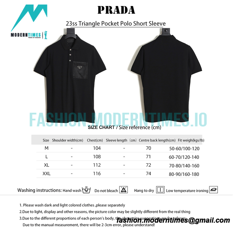 Prada - 23ss Triangle Pocket Polo Short Sleeve