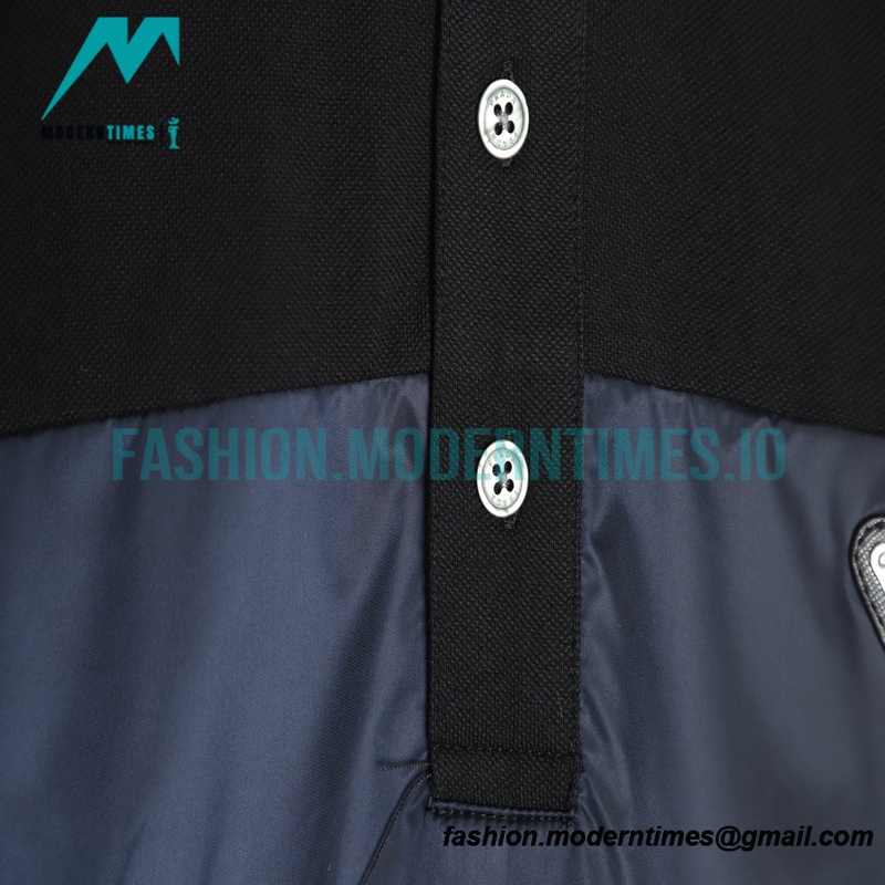 Prada - 22ss Triangle Nylon Stitching Polo Short Sleeve
