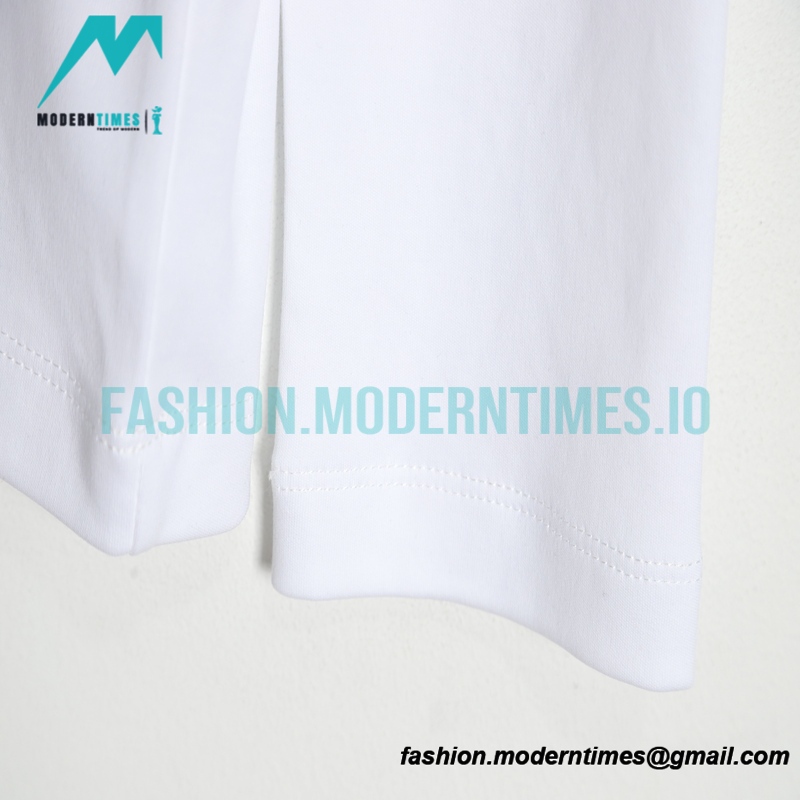 Prada - Long Sleeve T-shirt With Triangular Leather Label 