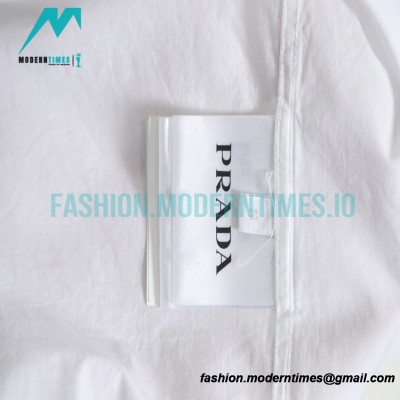 Prada - 23ss Triangle Pocket Poplin Long-sleeved Shirt