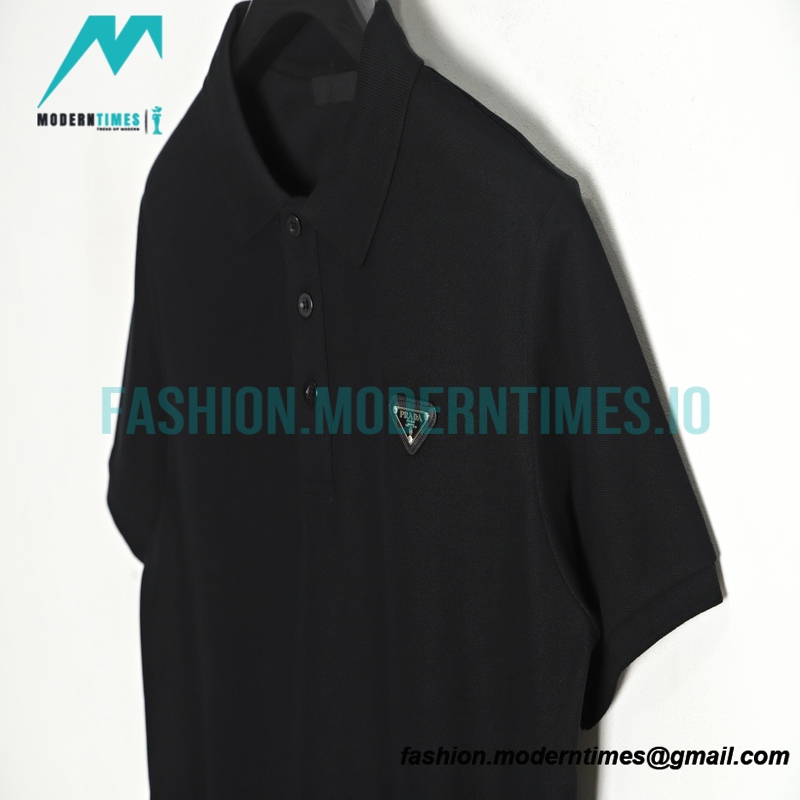 Prada - Classic Triangle Polo Short Sleeve