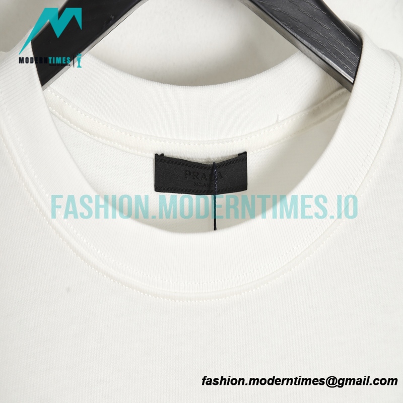 Prada - 23ss Gradient Bead Letter Short Sleeve