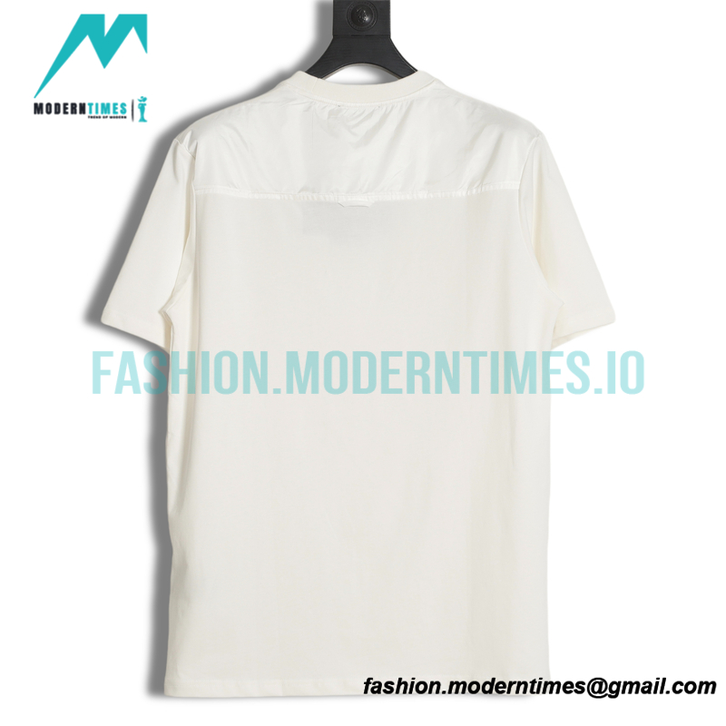 Prada - 23ss Silk Stitching Red Trim Short Sleeve
