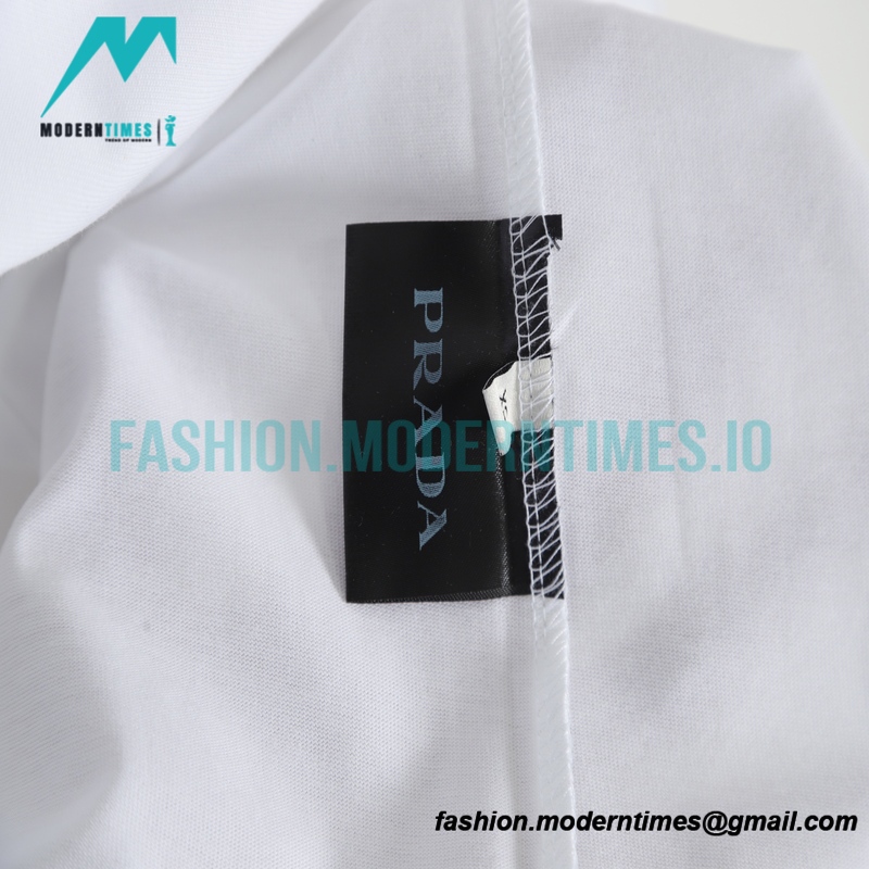 Prada - Small Label Embroidered Short Sleeve T-shirt