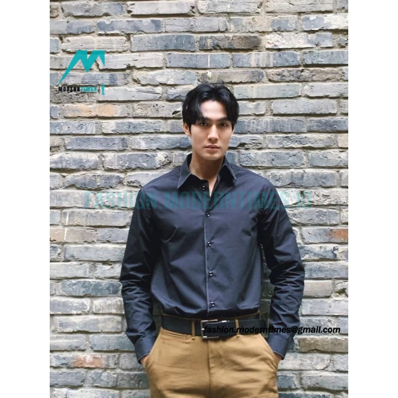 Prada - 23SS Silver Border Beaded Long Seeve Shirt