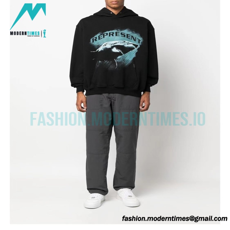  Represent - 23FW Blue Shark Hoodie
