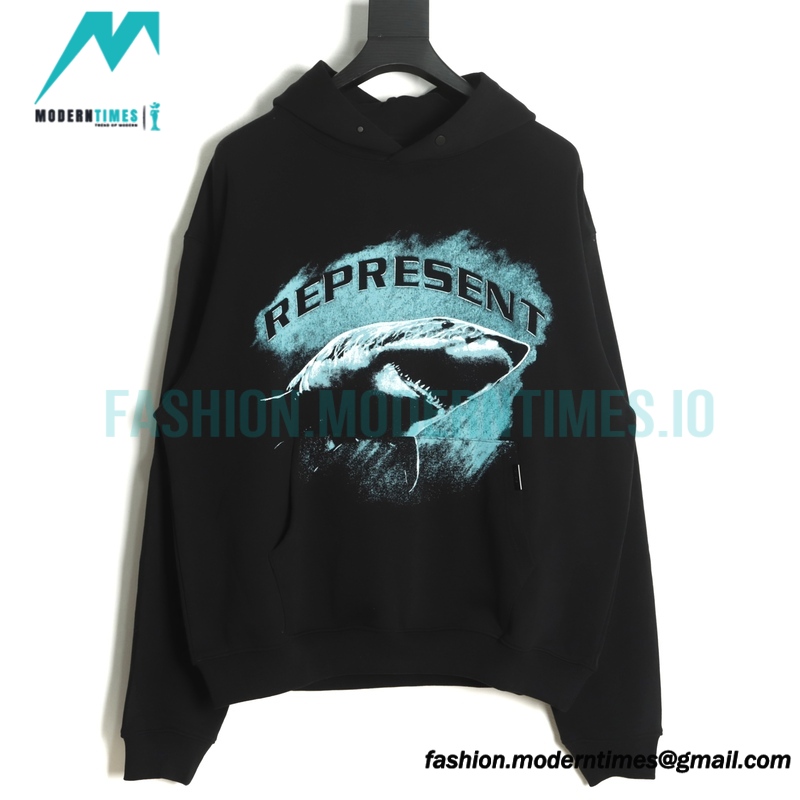  Represent - 23FW Blue Shark Hoodie