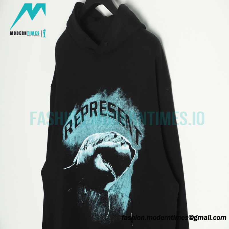  Represent - 23FW Blue Shark Hoodie