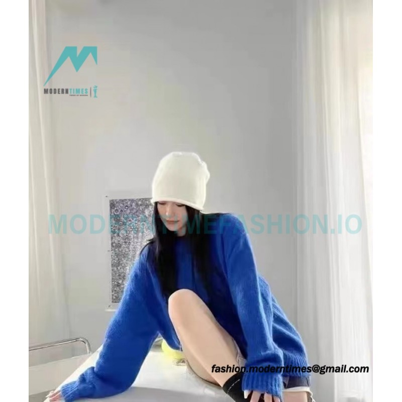 Represent - 22FW Solid Color Mohair Crew Neck Sweater