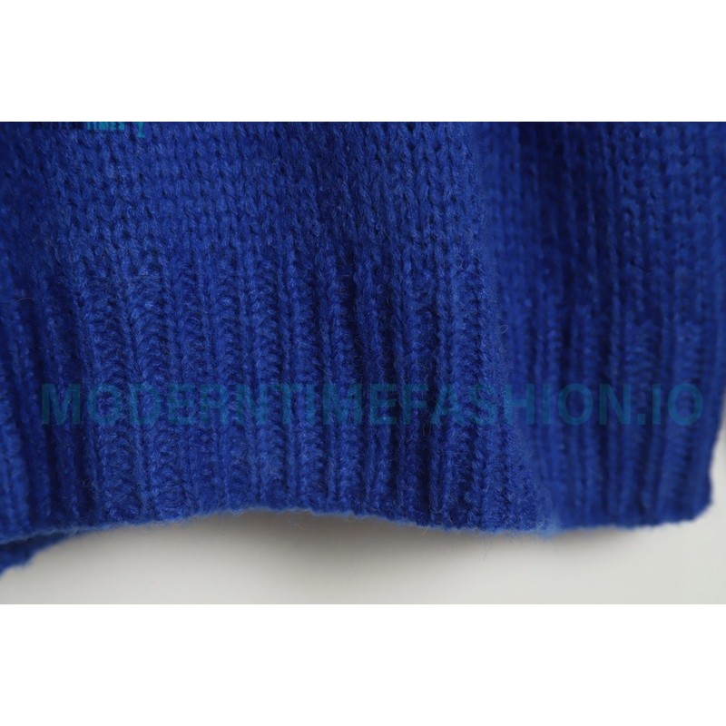 Represent - 22FW Solid Color Mohair Crew Neck Sweater
