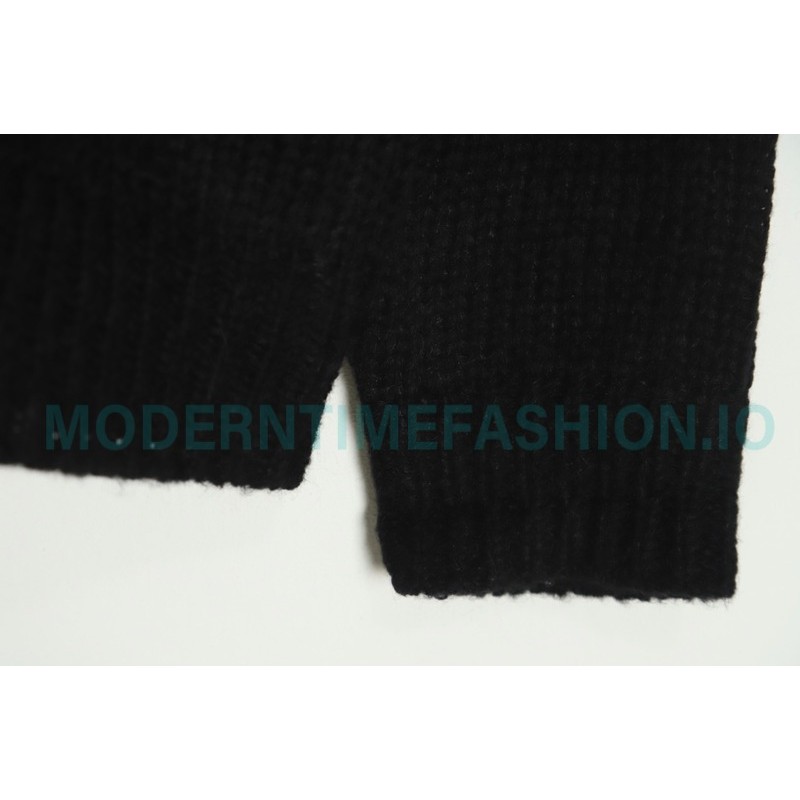 Represent - 22FW Solid Color Mohair Crew Neck Sweater