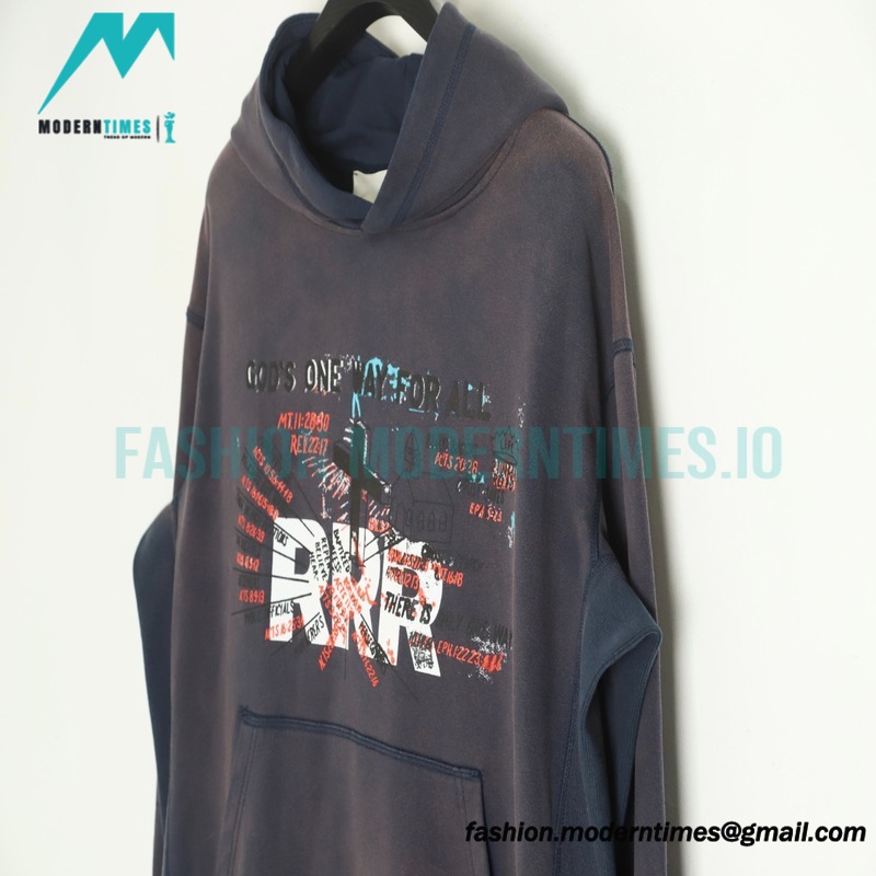 RRR -123 Wash To Make Old Cross Hoodie
