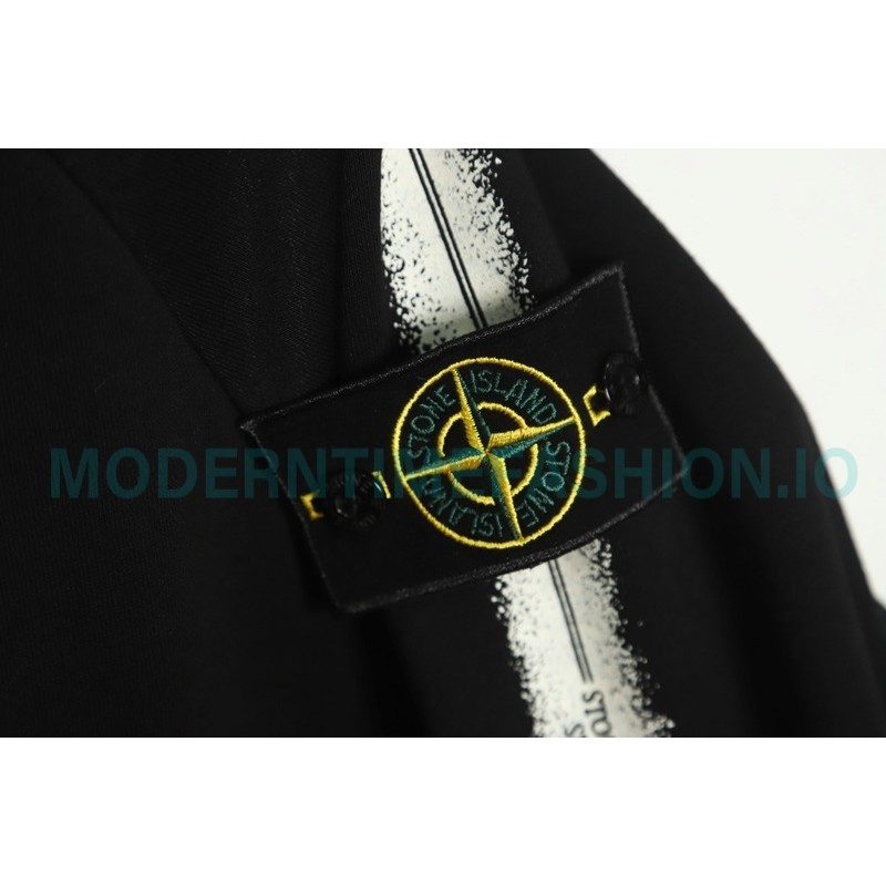 Supreme SS22 Week12 - Stone Island Side Print Hoodie With Fleece