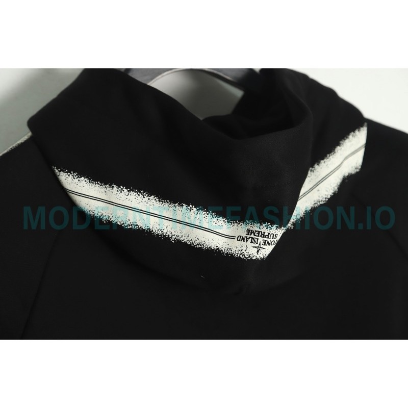 Supreme SS22 Week12 - Stone Island Side Print Hoodie With Fleece