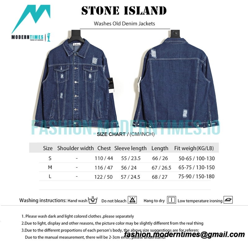 Stone Island - Washes Old Denim Jackets
