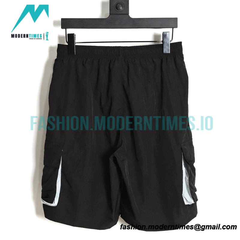 Stone Island - Color Contrast Metal Nylon 3D Pocket Drawstring Shorts Pants