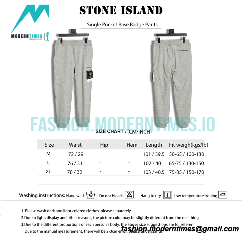 Stone Island - Single Pocket Base Badge Pants