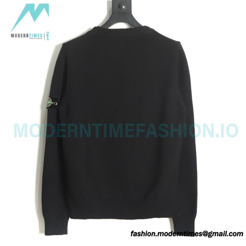 Stone Island - Jacquard Wool Blend Knit Sweater