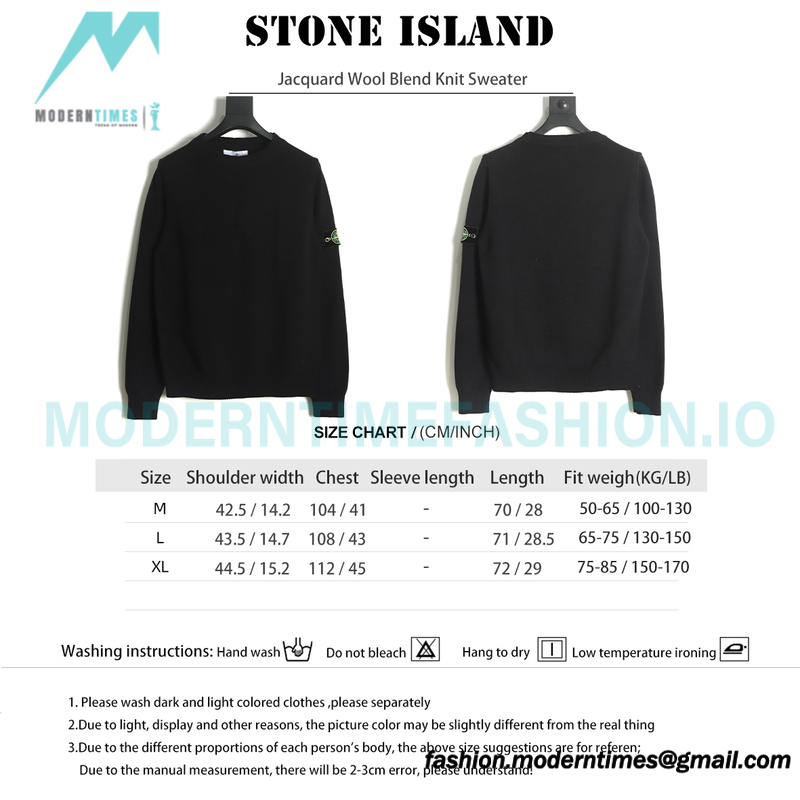 Stone Island - Jacquard Wool Blend Knit Sweater
