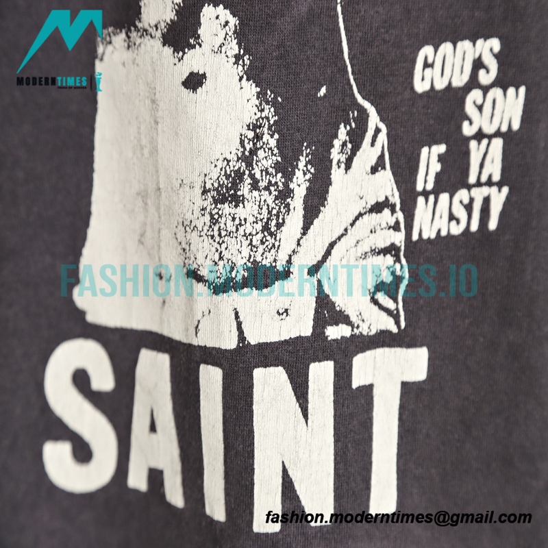 Saint Michael - Big Cross Jesus Print Short-sleeved T-shirt