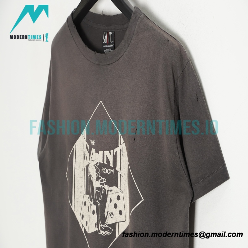 Saint Michael - White Ghost Pentacle Short-sleeved T-shirt