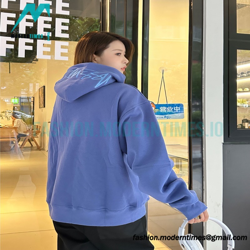 Stussy - Letter Logo Embroidered Hoodie