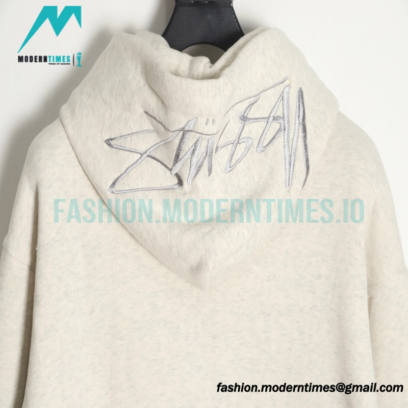 Stussy - Letter Logo Embroidered Hoodie