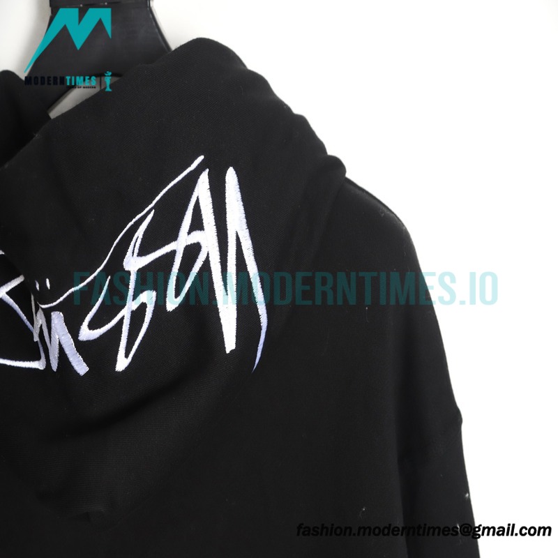 Stussy - Letter Logo Embroidered Hoodie