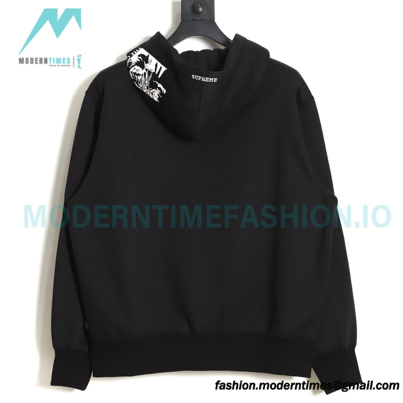 Supreme Week 4 - The Crow co-branded Zip Up Hooded Sweatshirt