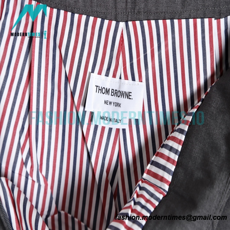  Thom Browne - 23SS Irregular Webbed Pleated Skirt