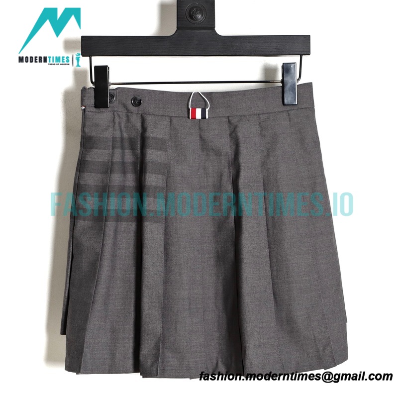Thom Browne - 23SS Irregular Webbed Pleated Skirt