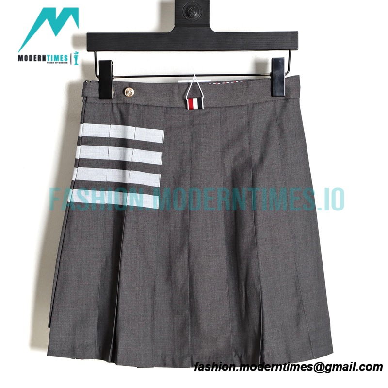 Thom Browne - 23SS Irregular Webbed Pleated Skirt
