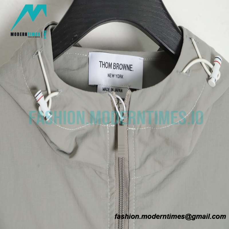 Thom Browne - Lines Nylon Woven Trench Coat