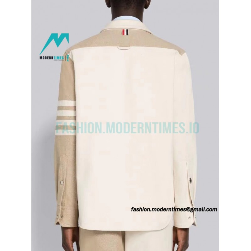Thom Browne - New Style 23years Four-bar Striped Jacket