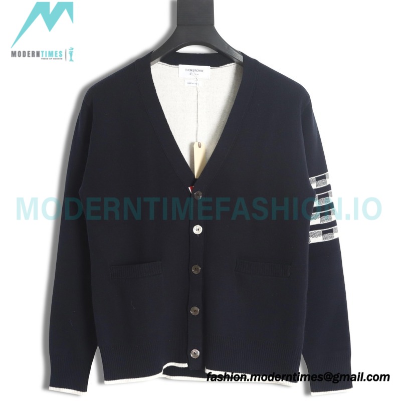 Thom Browne - 23FW Check Dachshund Cardigan Sweater