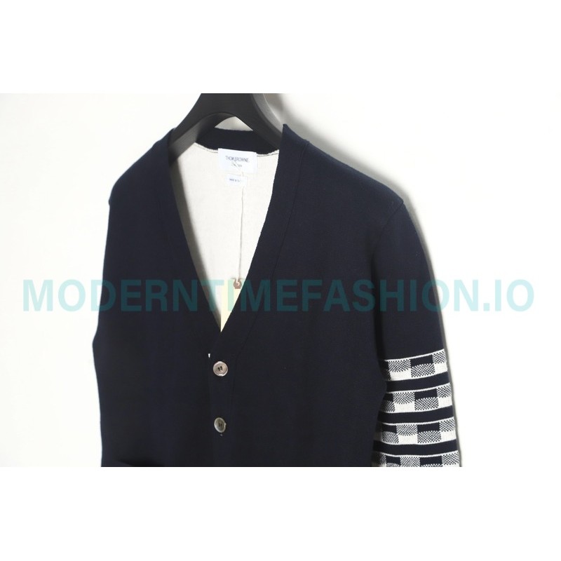 Thom Browne - 23FW Check Dachshund Cardigan Sweater