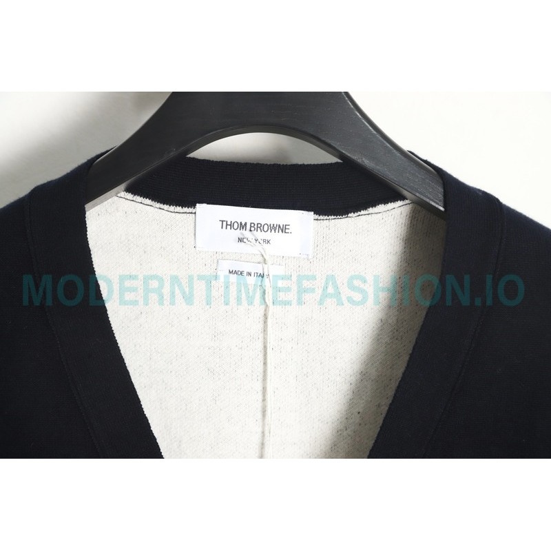 Thom Browne - 23FW Check Dachshund Cardigan Sweater