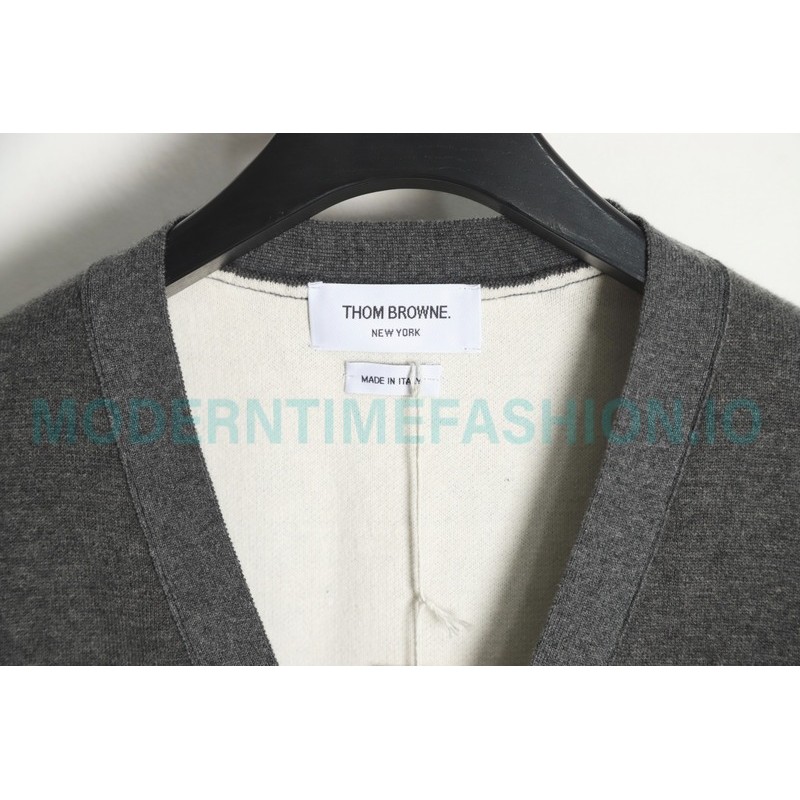 Thom Browne - 23FW Check Dachshund Cardigan Sweater