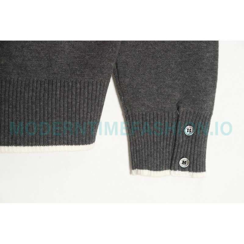 Thom Browne - 23FW Check Dachshund Cardigan Sweater