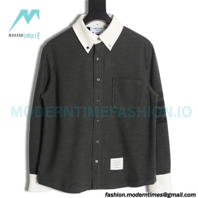 Thom Browne - 23 New Patchwork Wool Shirt Jacket