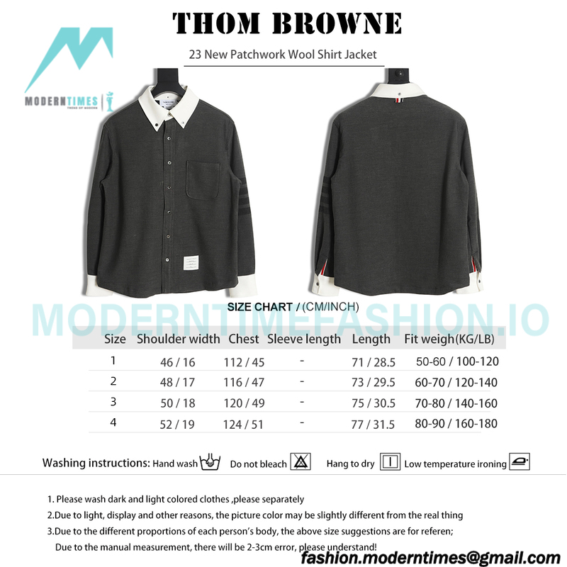Thom Browne - 23 New Patchwork Wool Shirt Jacket
