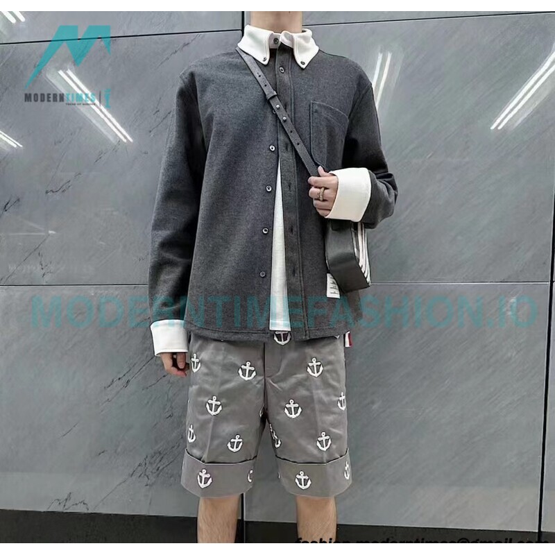 Thom Browne - 23 New Patchwork Wool Shirt Jacket