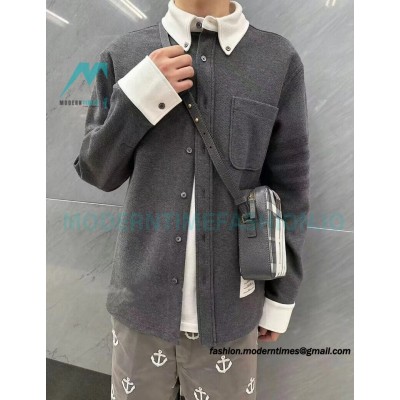Thom Browne - 23 New Patchwork Wool Shirt Jacket