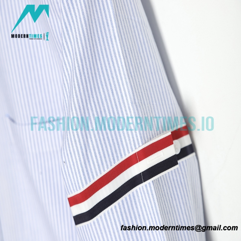 Thom Browne - Oxford Classic Striped Long-sleeved Shirt