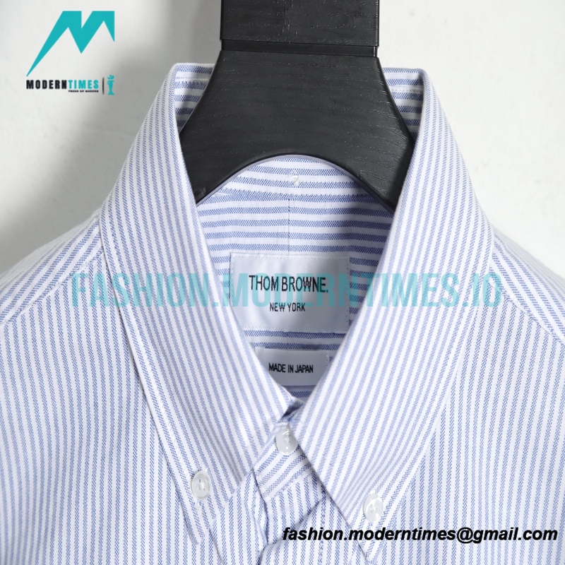 Thom Browne - Oxford Classic Striped Long-sleeved Shirt