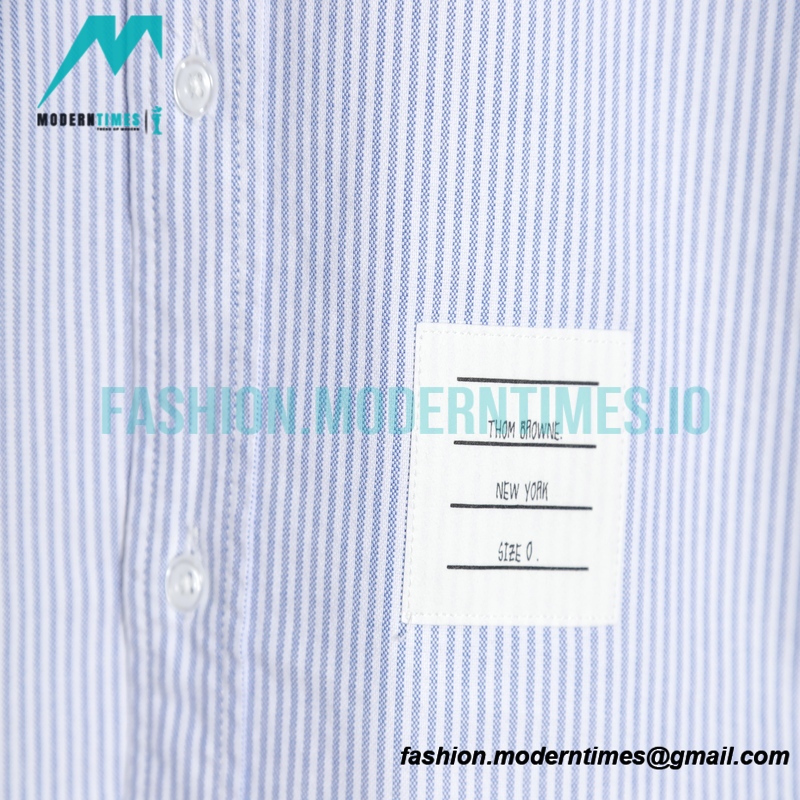 Thom Browne - Oxford Classic Striped Long-sleeved Shirt