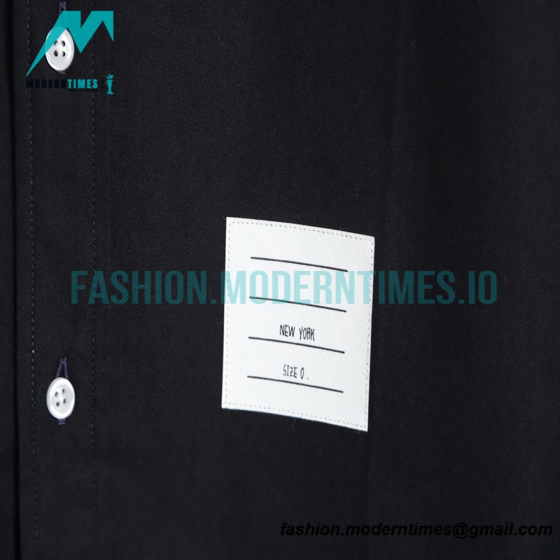 Thom Browne - Classic Four-bar Flannel Shirt