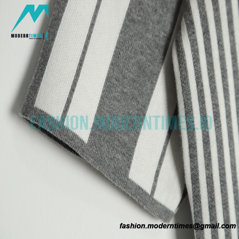 Thom Browne - 22ss Striped Short-sleeved Cardigan Sweatershirts