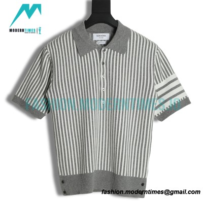  Thom Browne - 22ss Striped Shorts Polo Shirts