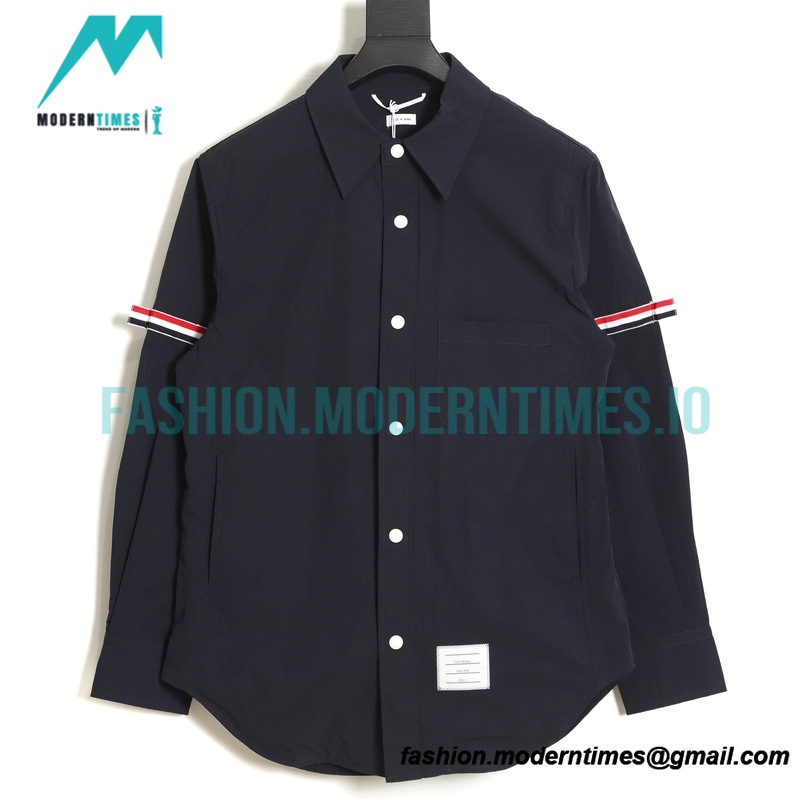 Thom Browne - Long-sleeved Three-color Shirt